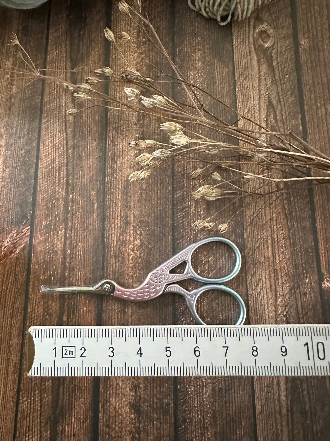 Embroidery scissors - stork